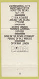 Matchbook Cover - Emilano's Mexican Food Arlington Houston Phoenix 30 Strike