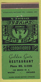 Matchbook Cover - Golden Gate Chinese Restaurant Whitby ON 30 Strike