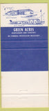 Matchbook Cover - Green Acres Mortuary Scottsdale AZ 30 Strike