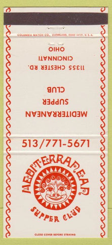 Matchbook Cover - Mediterranean Supper Club Cincinnati OH 30 Strike