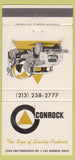 Matchbook Cover - Conrock Concrete Los Angeles CA 30 Strike
