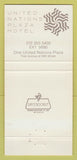 Matchbook Cover - Ambassador Grill United Nationals Plaza NYC 30 Strike