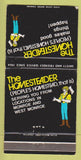 Matchbook Cover - The Homesteader Bank West Monroe Houston? 30 Strike