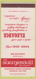 Matchbook Cover - Sawyerkill Restaurant Saugerties NY 30 Strike