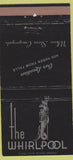 Matchbook Cover - The Whirlpool  Niagara Falls NY 30 Strike