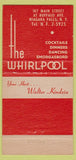 Matchbook Cover - The Whirlpool  Niagara Falls NY 30 Strike