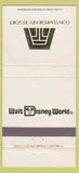 Matchbook Cover - Contemporary Resort Walt Disney World 30 Strike