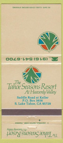 Matchbook Cover - Tahoe Seasons Resort South Lake Tahoe CA 30 Strike