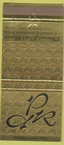 Matchbook Cover - Pleasant Point Resort Point Pleasant WV 30 Strike