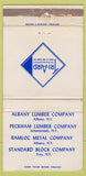Matchbook Cover - Lumber Albany NY Troy Schenctady WEAR 30 Strike
