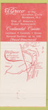 Matchbook Cover - El Greco Restaurant Bricktown NJ 30 Strike