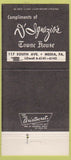Matchbook Cover - D' Ignazio's Towne House Media PA 30 Strike