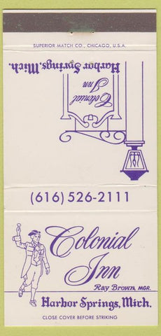 Matchbook Cover - Colonial Inn Harbor Springs MI 30 Strike