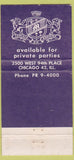 Matchbook Cover - The Martinique Restaurant Chicago IL WEAR 30 Strike