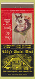 Matchbook Cover - Eddy's Chalet West North Ridgeville OH 30 Strike