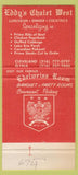 Matchbook Cover - Eddy's Chalet West North Ridgeville OH 30 Strike