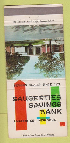 Matchbook Cover - Saugerties Savings Bank NY  30 Strike