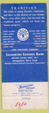 Matchbook Cover - Saugerties Savings Bank NY  30 Strike
