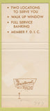 Matchbook Cover - Peoples Bank New Brockton AL 30 Strike