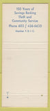 Matchbook Cover - Portsmouth Savings Bank Portsmouth NH 30 Strike