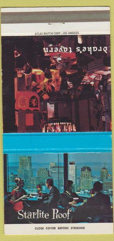 Matchbook Cover - Starlite Roof Drake's Tavern San Francisco CA 30 Strike
