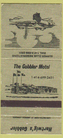 Matchbook Cover - Hartwig's Gobbler Johnson Creek WI 30 Strike