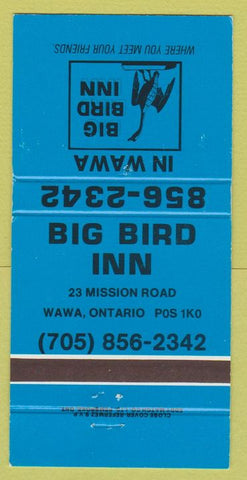 Matchbook Cover - Big Bird Inn Wawa ON 30 Strike