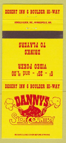 Matchbook Cover - Danny's Slot Country casino 30 Strike