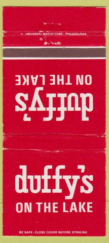 Matchbook Cover - Duffy's on the Lake Wildwood Crest NJ 30 Strike