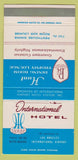 Matchbook Cover - International Hotel Los Angeles CA 30 Strike