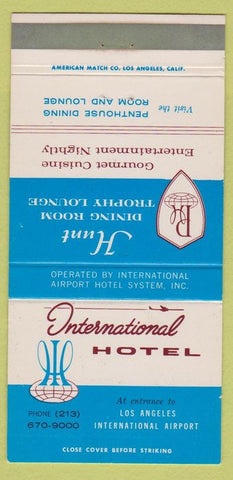 Matchbook Cover - International Hotel Los Angeles CA 30 Strike