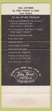 Matchbook Cover - International Hotel Los Angeles CA 30 Strike