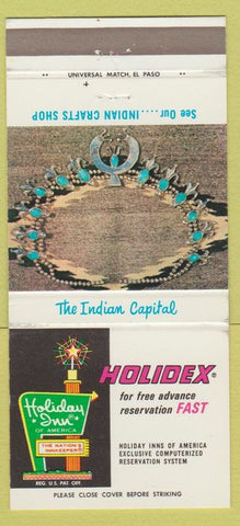 Matchbook Cover - Holiday Inn Gallup NM Turquoise Indian Jewelry  30 Strike