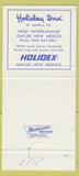 Matchbook Cover - Holiday Inn Gallup NM Turquoise Indian Jewelry  30 Strike