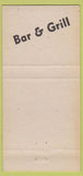 Matchbook Cover - Tony Pandy Bar San Francisco CA 30 Strike