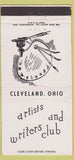 Matchbook Cover - Artists Writers Club Cleveland OH 30 Strike