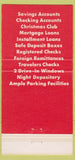 Matchbook Cover - First National Bank East Islip LI NY 30 Strike