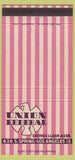 Matchbook Cover - Union Federal Savings Loan Los Angeles CA 30 Strike