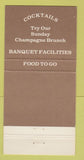Matchbook Cover - The Chili Pepper Mexican Food Orange CA 30 Strike