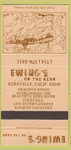 Matchbook Cover - Ewing's of the Kern Kernville CA 30 Strike