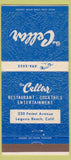 Matchbook Cover - The Cellar Laguna Beach CA 30 Strike