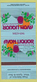 Matchbook Cover - Avon Liquor Avon CO 30 Strike