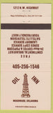 Matchbook Cover - Oil Inn Woodward OK 30 Strike