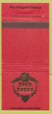 Matchbook Cover - Hoar House Restaurant Lancaster PA 30 Strike