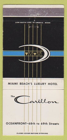Matchbook Cover - The Carillon Hotel Miami FL 30 Strike