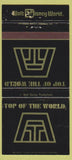 Matchbook Cover - Top of the World Walt Disney World WEAr 30 Strike