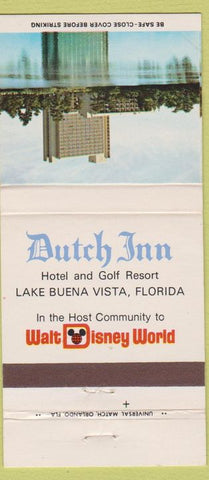 Matchbook Cover - Dutch Inn Walt Disney World 30 Strike