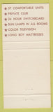 Matchbook Cover - Sands Motel Woodward OK 30 Strike