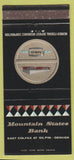 Matchbook Cover - Mountain State Bank Denver CO 30 Strike