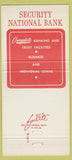 Matchbook Cover - Security National Bank Denver CO 30 Strike